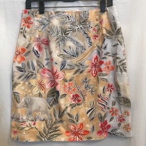 Talbot's Tropical Print Skirt - Size 8